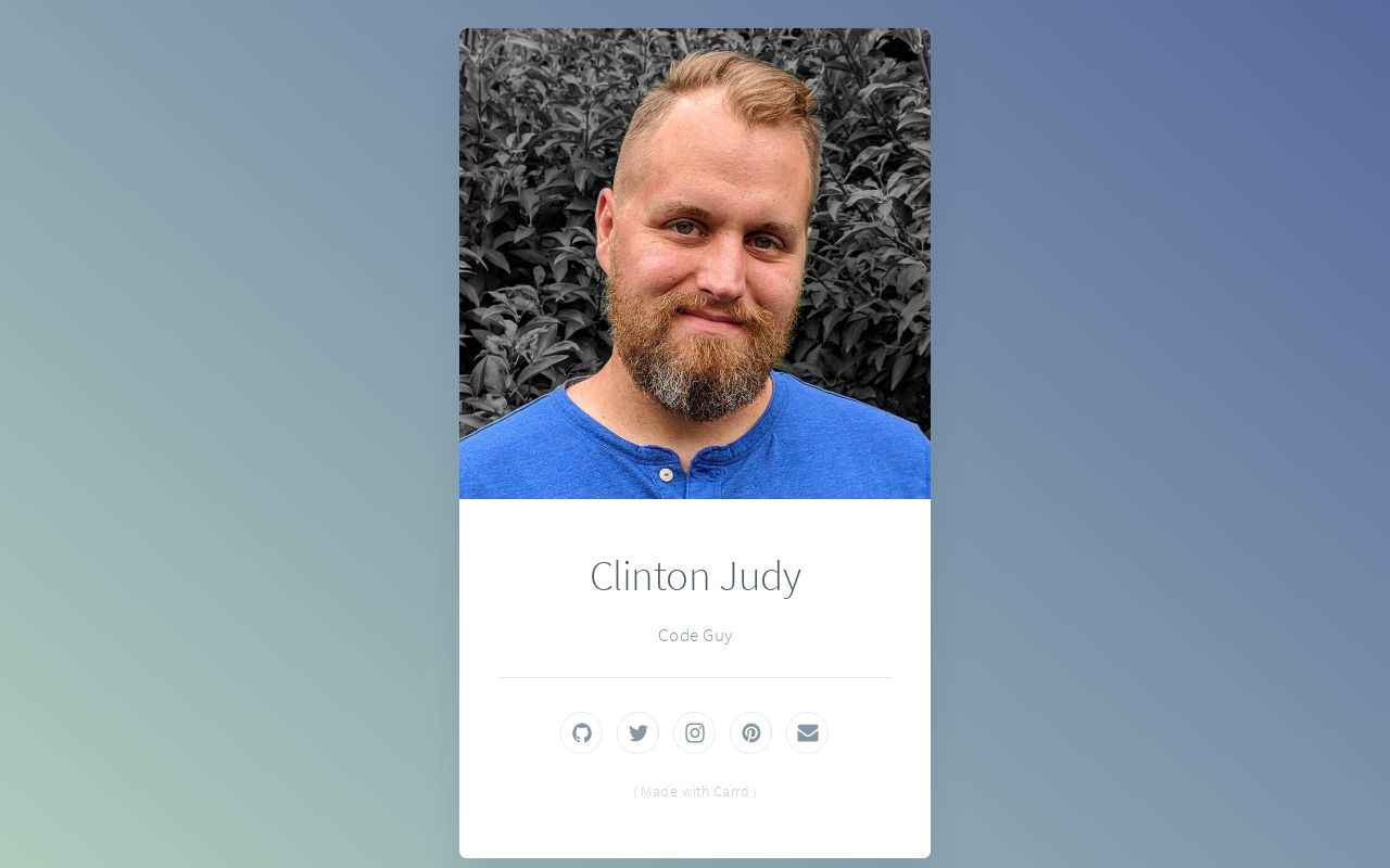 Carrd profile picture for @clinton